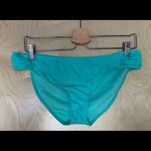 3/$15 Turquoise bikini bottoms sz L